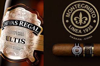 design modern vintage cigar logo cigar label cigar band cigar box and cigar ring