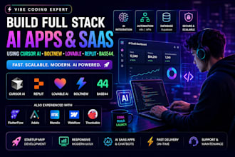build full stack apps vibe coding using cursor ai boltnew lovable replit base44