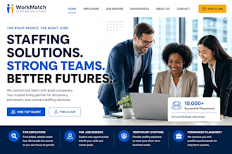 build wix staffing website hiring website recruiter employment agency website