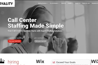 build wix staffing website hiring website recruiter employment agency website