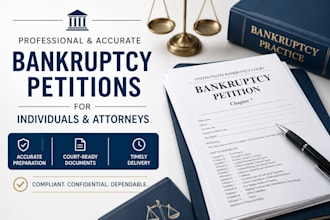 prepare bankruptcy petitions for attorneys and individuals