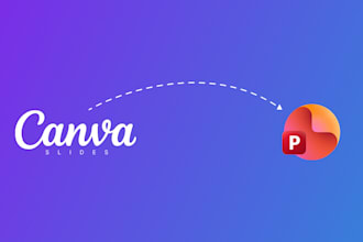 convert canva slide template into pptx