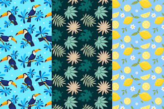 design seamless vector patterns for anything