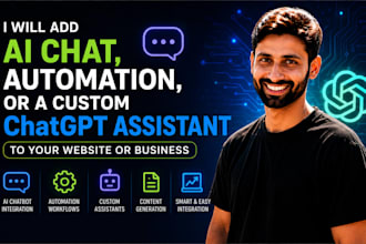 add ai chat, automation, custom chatgpt assistant to your website or business