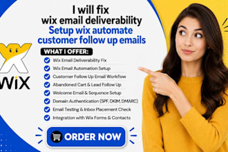 setup wix email automation fix wix email deliverability customer follow up email