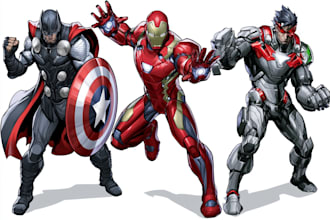 do a superhero comic