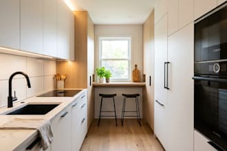 design modern kitchen remodel, kitchen renovation, kitchen layout and 3d render