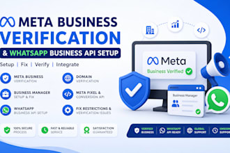 fix meta business verification and setup whatsapp business API