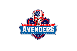 design youth football cheer logo