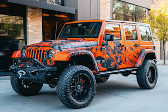 vehicle wrap, car wrap design