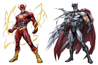 superhero character for comics