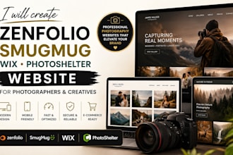 design zenfolio to modern smugmug wix photoshelter website for photographers