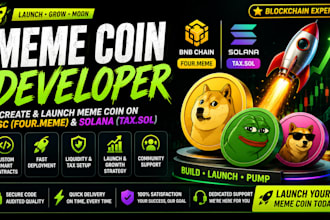 create and pump meme coin on bsc four meme, solana tax solana