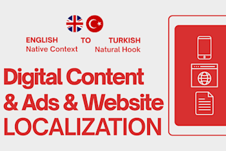 localize your marketing copies and websites in turkish