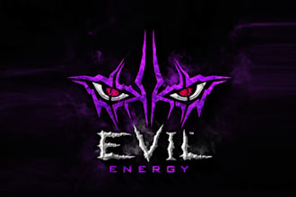 do evil energy logo potent energy supplement product company