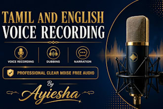 do tamil and english voice recording and dubbing