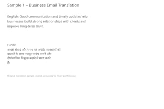 do expert hindi to english and english to hindi translation