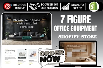 design home office equipment shopify store interior home decor furniture website