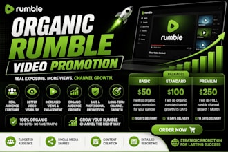 do organic rumble video promotion channel growth