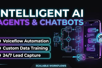 build advanced ai agents and custom chatbots using voiceflow