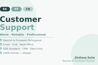 provide customer support in spanish and portuguese for your business