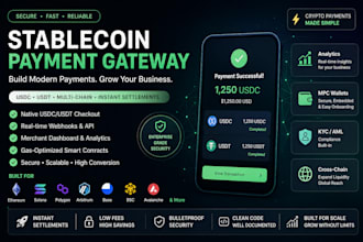 build stablecoin payment gateway, usdc checkout app, mpc wallet integration