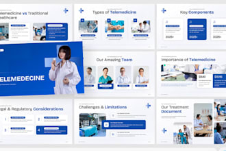 do telemedicine pitch deck clinical case study slides scientific conference deck