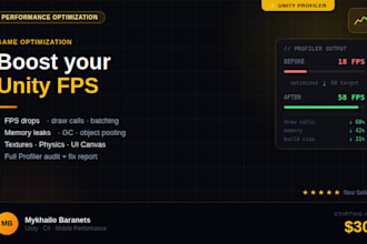 optimize your unity game for better performance and fps