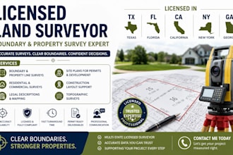 new york california licensed land surveyor boundary and property survey