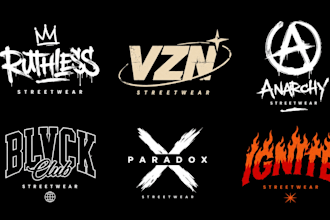 design modern streetwear clothing brand logo