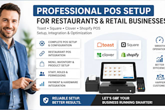 toast pos setup square pos clover pos shopify pos restaurant pos integration