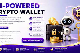 develop wallet bank app ai trading app, blockchain wallet and web3 platform