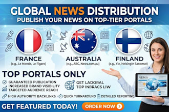 write and publish your news on top tier portal in france australia and finland