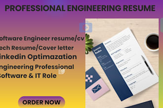 write a professional engineering resume and CV