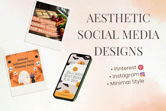 design aesthetic pinterest and instagram graphics in canva