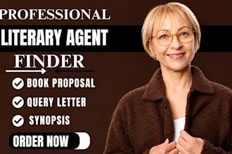 research active literary agents and write professional query letters