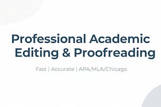 proofread and edit your essay research paper in apa format