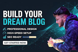 create professional blog website