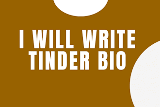 write tinder dating bio for you