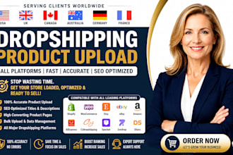shopify woocommerce product upload listing add products cj dsers oberlo zendrop