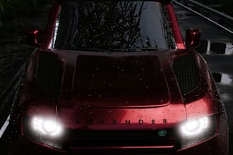 create a photorealistic 3d car render