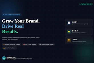 be your social media marketing specialist to grow your brand  drive real result