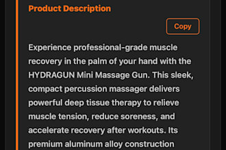 create fast professional product listings that are ready to publish