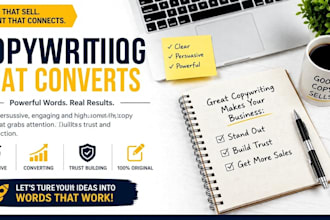 write high converting copywriting for websites brands
