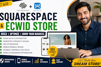 build squarespace commerce website ecwid inventory SEO optimization setup