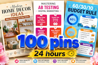 do custom pinterest pin creation and design