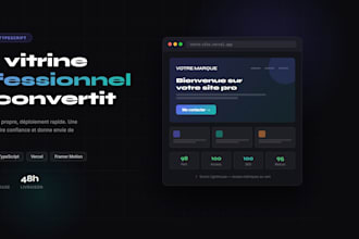 je vais créer votre site vitrine professionnel avec react