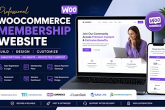 build a membership site with woocommerce