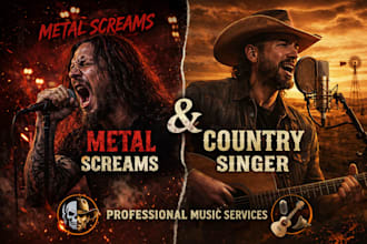 deliver powerful metal screaming and emotional country songs