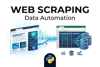 build a custom web scraper and data automation using python